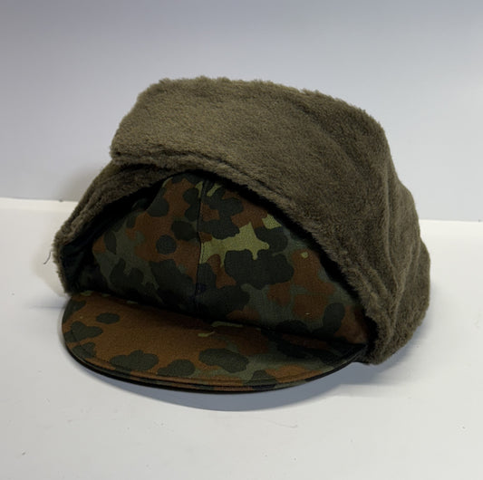 GERMAN BUNDESWEHR FLECKENTARNEN COLD WEATHER CAP