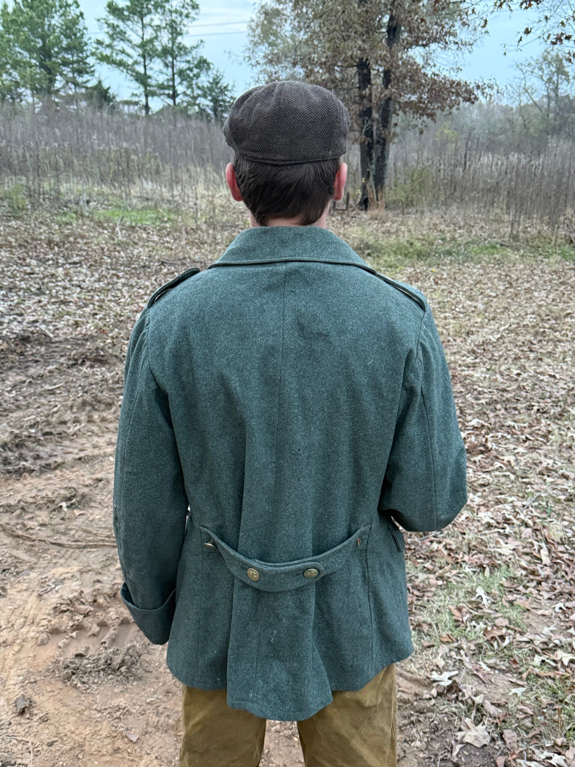 AURA FARM WW1 SWISS ARMY MEDIC WOOL PEACOAT image 1