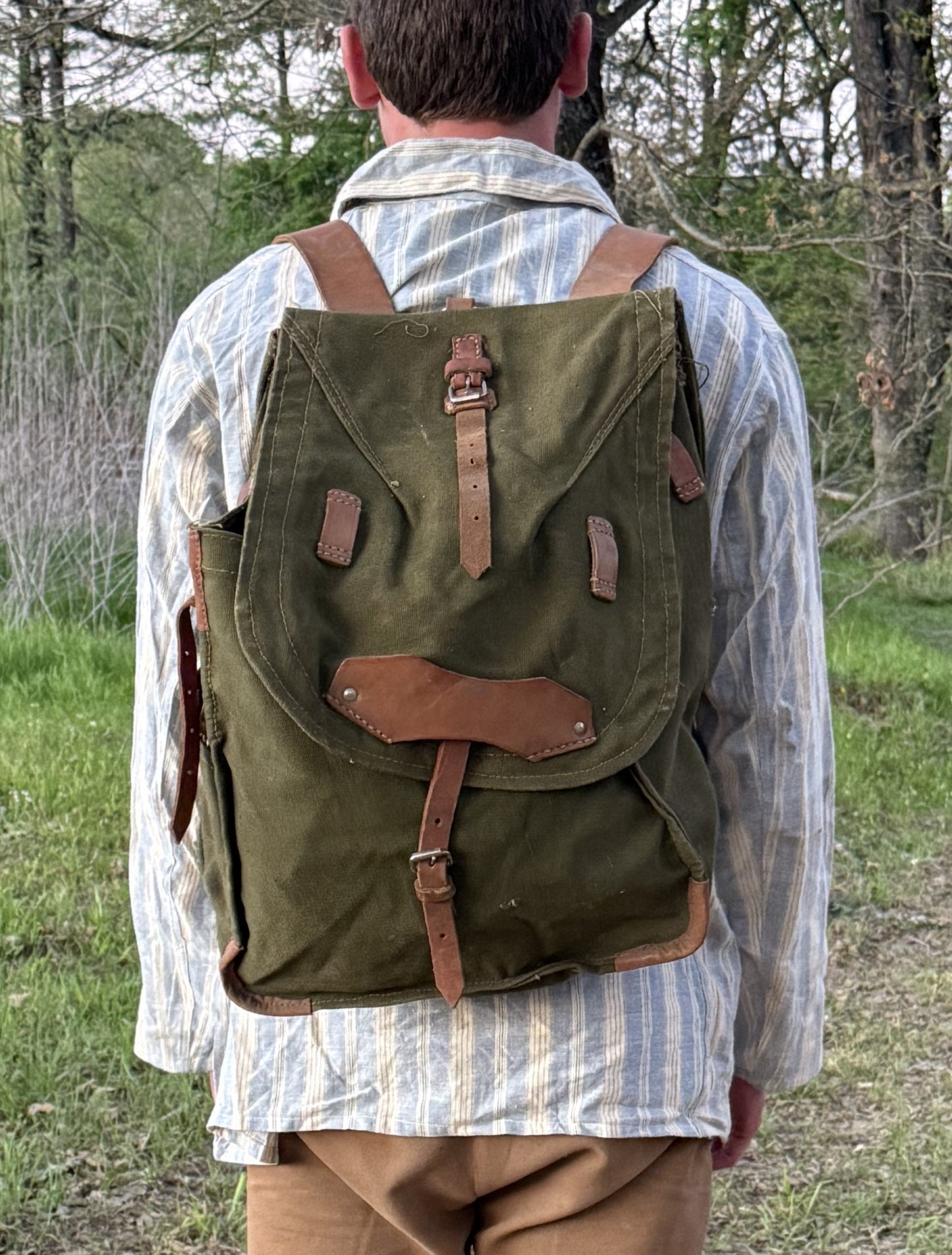 ROMANIAN ARMY CANVAS RUCKSACK