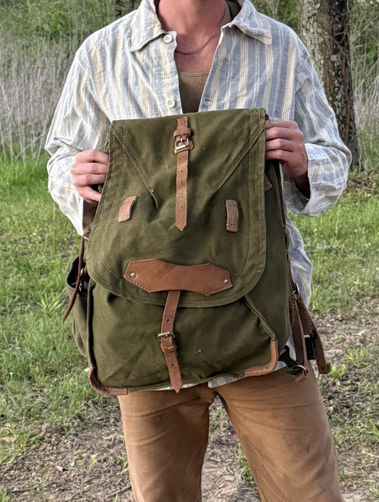 ROMANIAN ARMY CANVAS RUCKSACK
