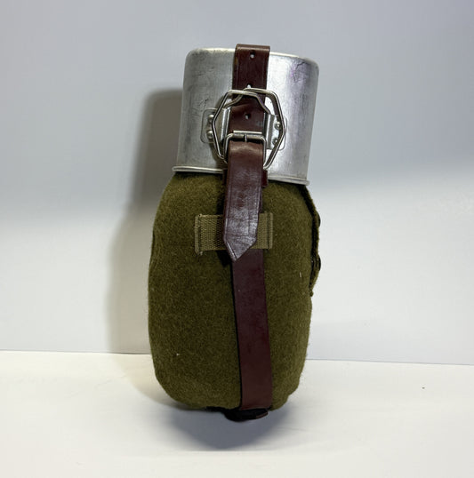ROMANIAN ARMY CANTEEN W/ WOOL COVER AND CUP