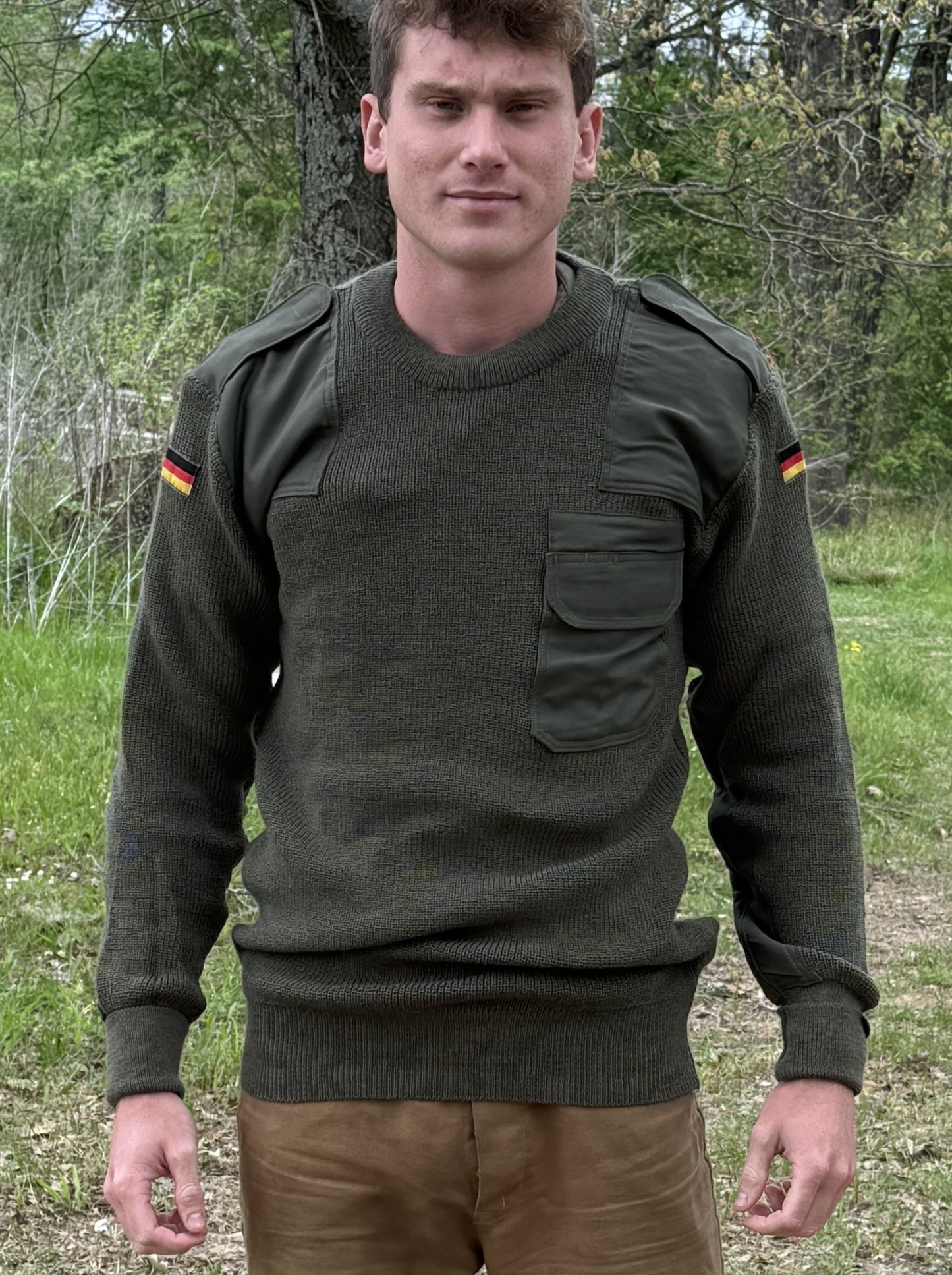 GERMAN BUNDESWEHR OD COMMANDO SWEATER