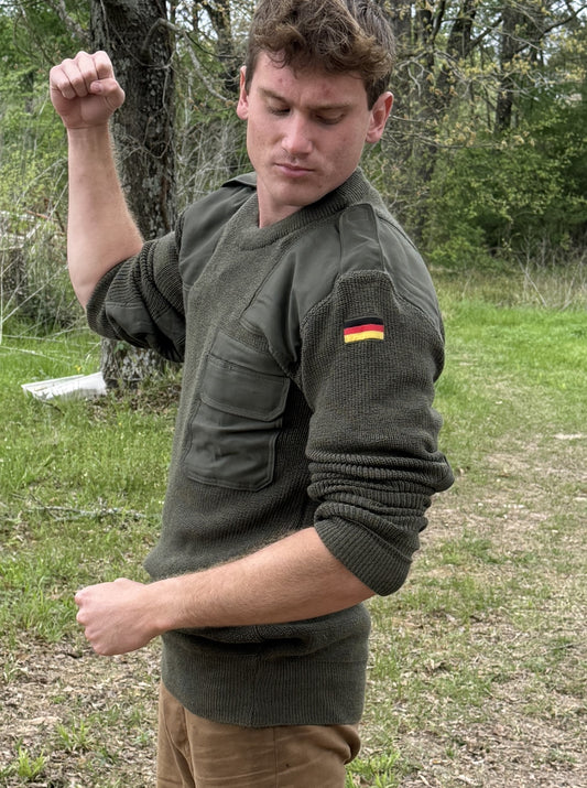 GERMAN BUNDESWEHR OD COMMANDO SWEATER