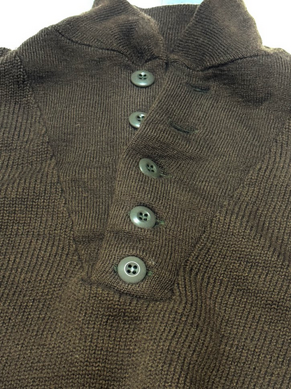 VINTAGE USGI 100% WOOL OLIVE DRAB SWEATER image 3