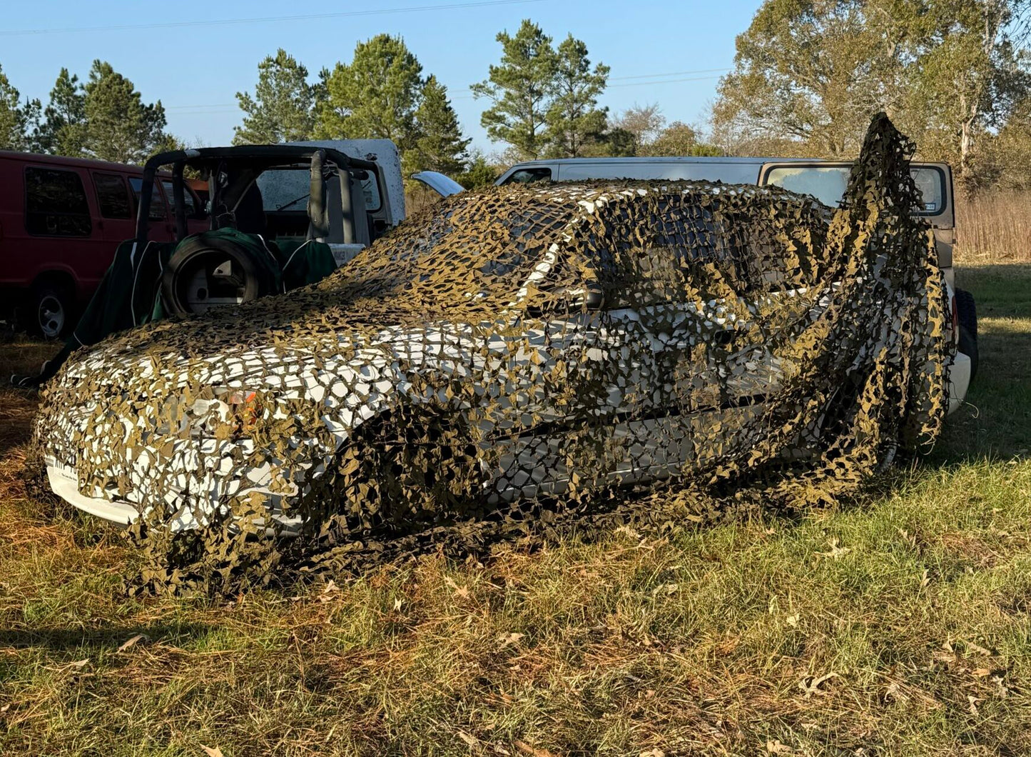 ISSUED SWEDISH BARRACUDA CAMOUFLAGE NET image 0
