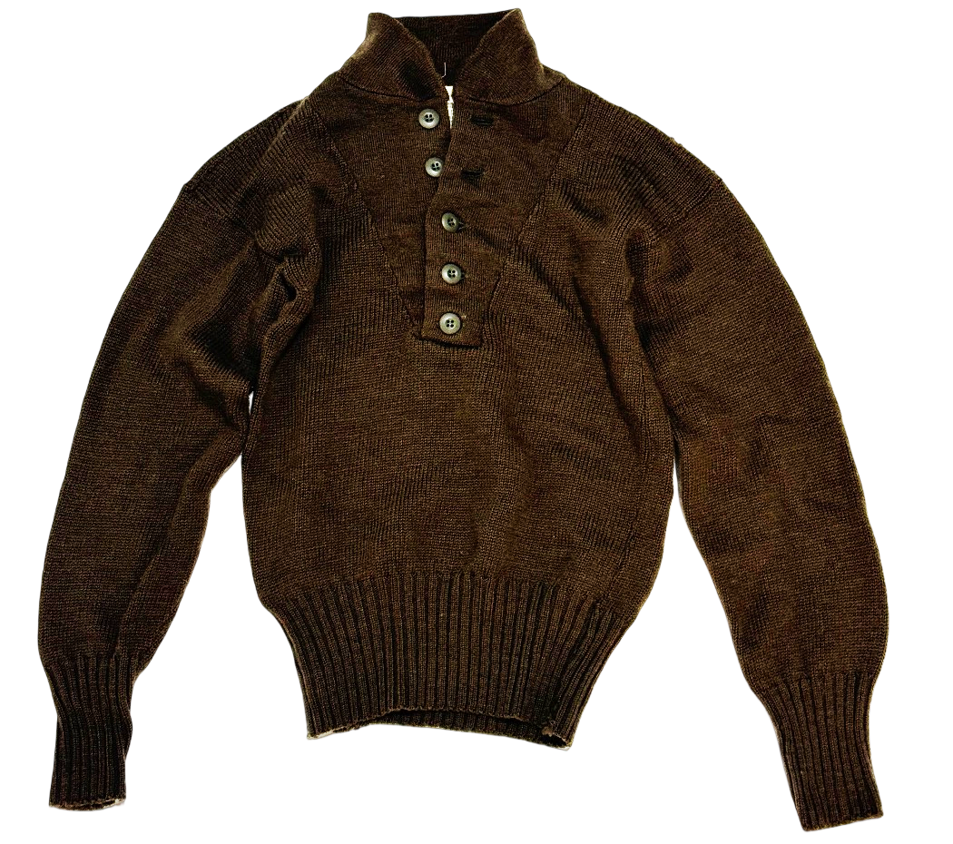 VINTAGE USGI 100% WOOL OLIVE DRAB SWEATER image 0