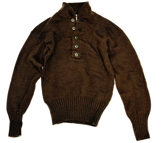 VINTAGE USGI 100% WOOL OLIVE DRAB SWEATER image 0