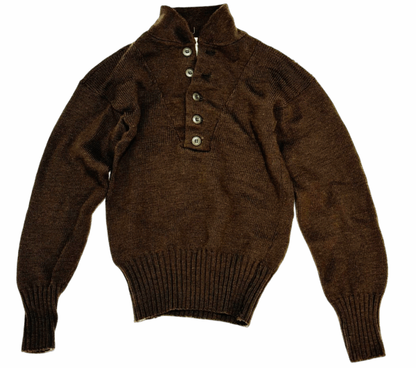 VINTAGE USGI 100% WOOL OLIVE DRAB SWEATER