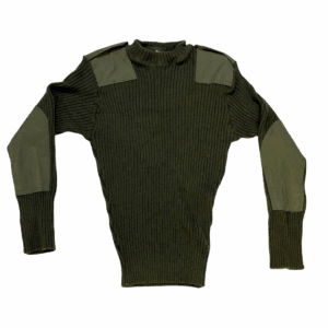 UN-ISSUED DLA 100% WOOL SWEATER WITH EPAULETTES