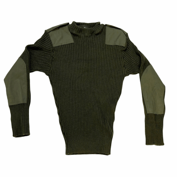 UN-ISSUED DLA 100% WOOL SWEATER WITH EPAULETTES