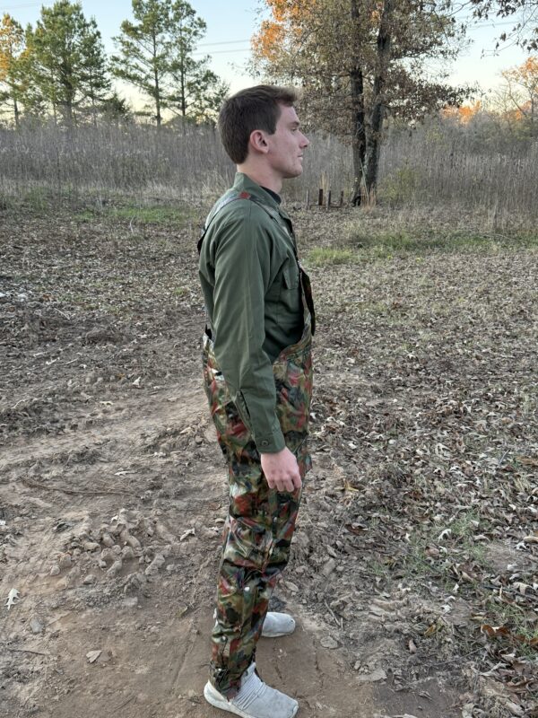 SWISS ALPENFLAGE VINYL RAIN OVERALLS