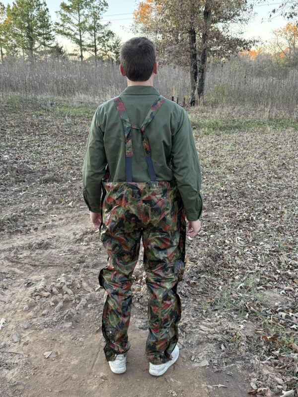 SWISS ALPENFLAGE VINYL RAIN OVERALLS