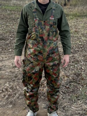 SWISS ALPENFLAGE VINYL RAIN OVERALLS